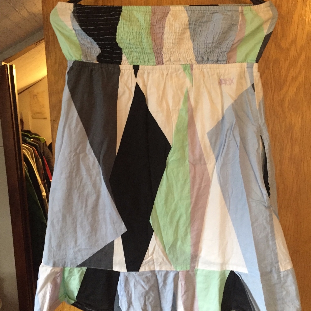 MATIX Geometric Strapless summer dress